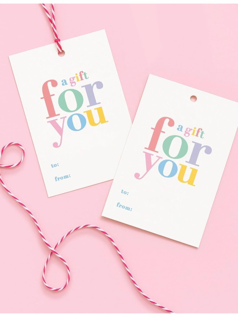 50-Pack Gift Tags - “A Gift for You” | Holiday, Christmas, Gifts, and Birthday T